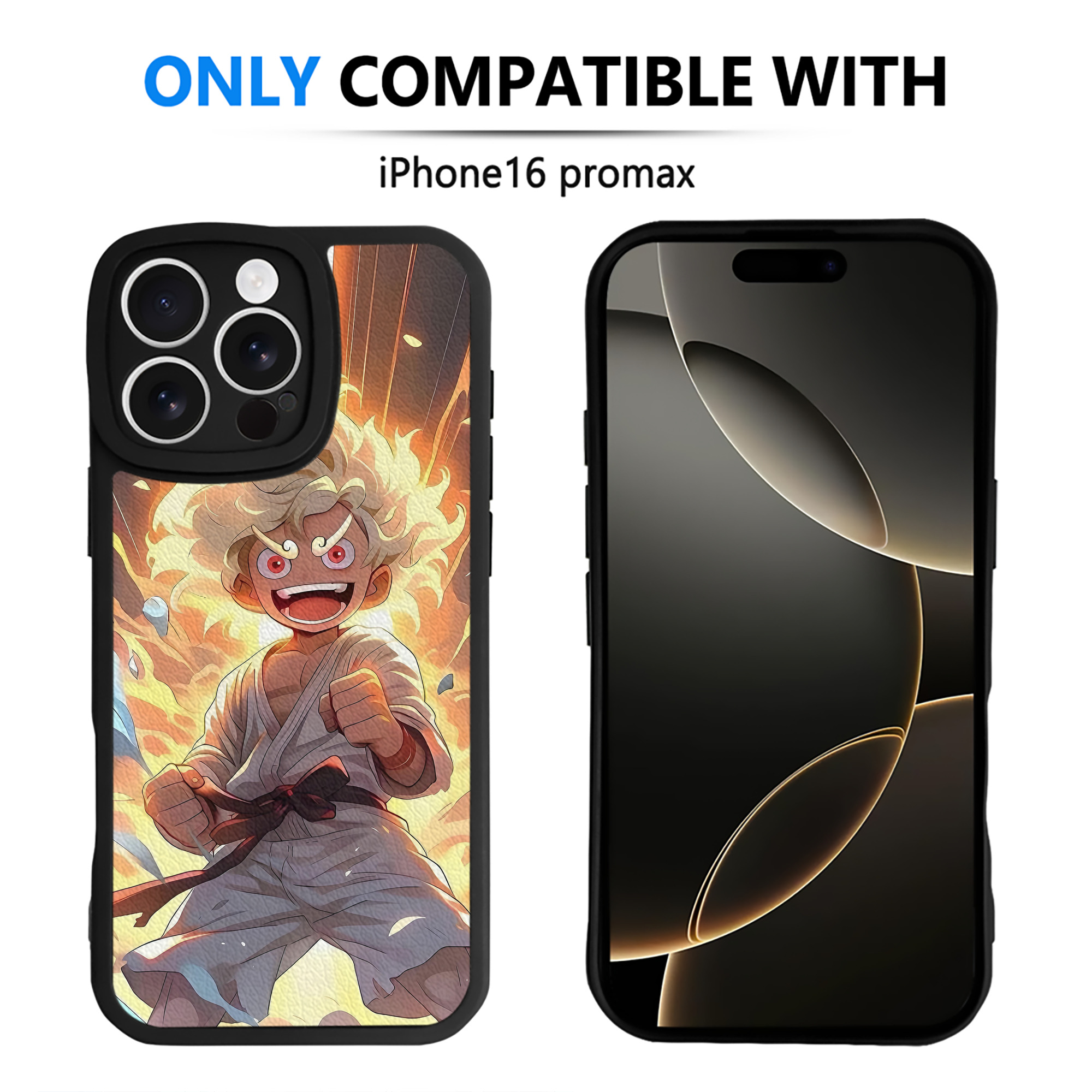 （画像用） ワンピース ONE PIECE 【iPhone 16シリーズ対応】シリコンスマホケース（レザー調） 材質：シリコン
